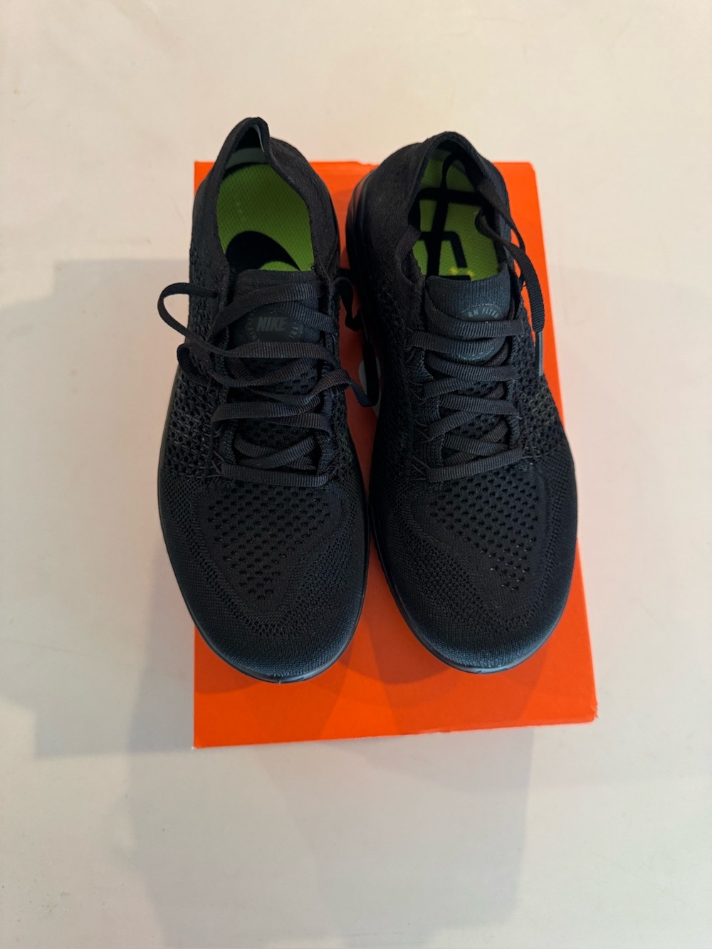 Nike Women’s Free Run Flyknit 2018 Black Knit Athletic Sneakers